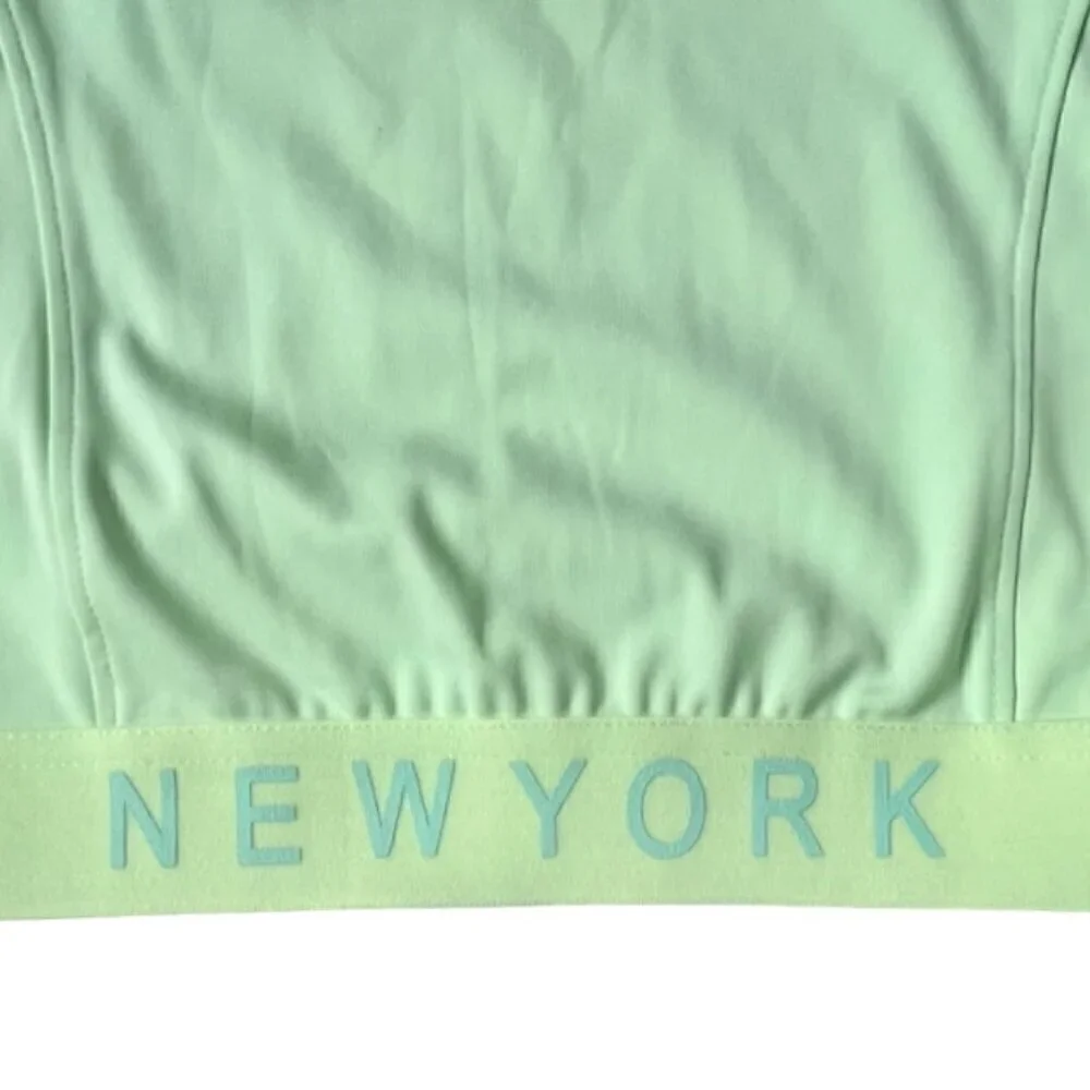ZARA Junior Crop Top Racerback Athletic Sports Bra Mint Green Size 13/14 NWOT